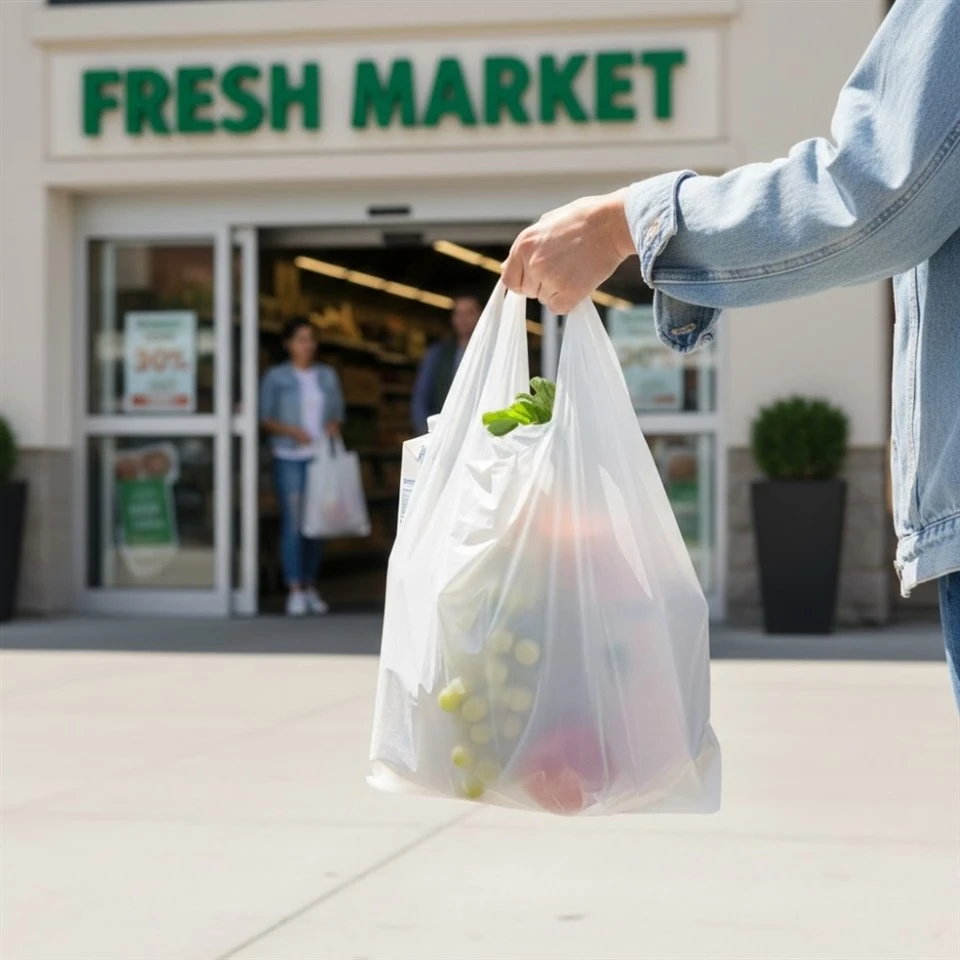 Clear Plastic T-Shirt Bag